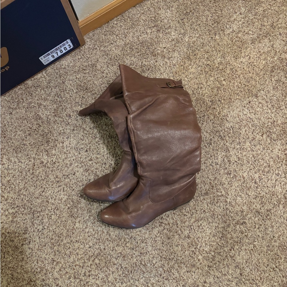 Steve Madden Brown Over the Knee Boots